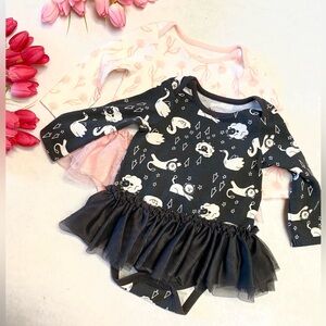 Cat & Jack Flower Swan Sheep Lion Onesie Set of 2